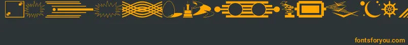 Подробнее о шрифте DecorativeElementsJl Шрифт DecorativeElementsJl – оранжевые шрифты на чёрном фоне