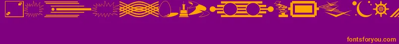Lisätietoja DecorativeElementsJl-fontista DecorativeElementsJl-fontti – oranssit fontit violetilla taustalla