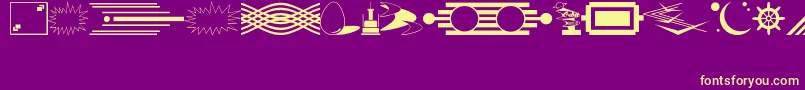 More about DecorativeElementsJl Font DecorativeElementsJl Font – Yellow Fonts on Purple Background