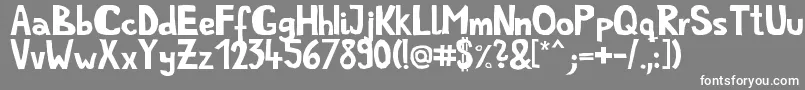 フォントSimplelife – 灰色の背景に白い文字