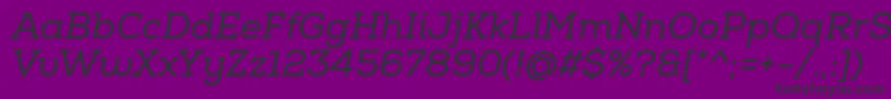 NexaSlabRegularItalic Font – Black Fonts on Purple Background