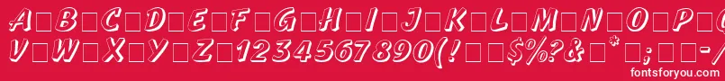 BoyaDisplayCapsSsi Font – White Fonts on Red Background