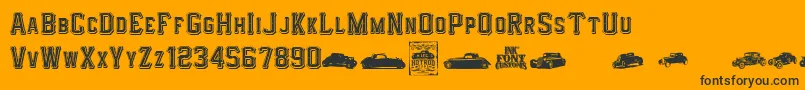 En savoir plus sur la police I.F.C.HotrodType Police I.F.C.HotrodType – polices noires sur fond orange