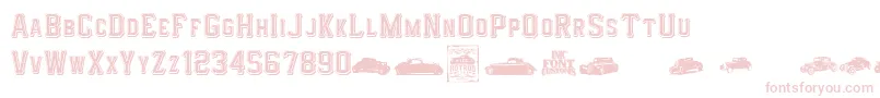 I.F.C.HotrodTypeフォントについての詳細 フォントI.F.C.HotrodType – ピンクのフォント