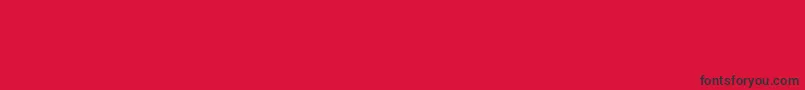 LdecorationpiOne-Schriftart – Schwarze Schriften auf rotem Hintergrund
