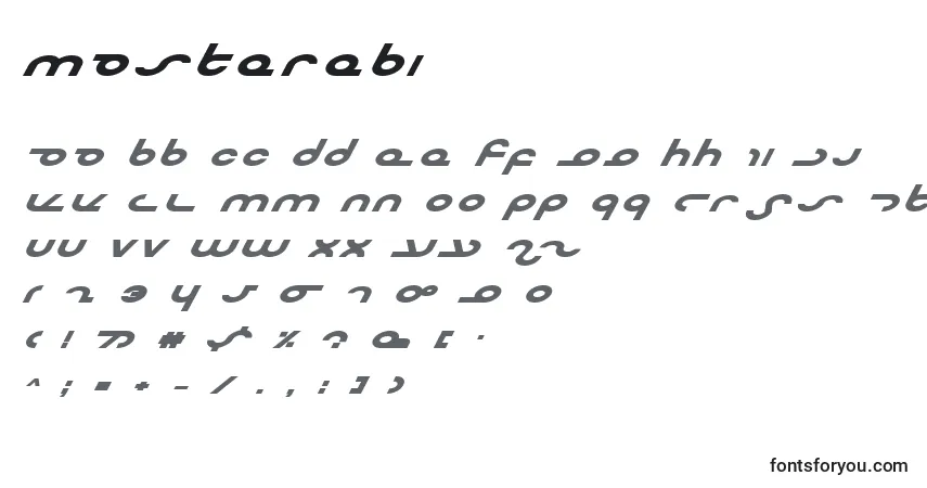Masterebi font – alphabet, numbers, special characters