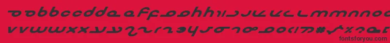 Шрифт Masterebi – чёрные шрифты на красном фоне