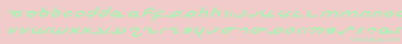 Masterebi Font – Green Fonts on Pink Background