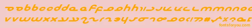 Masterebi Font – Orange Fonts on Pink Background