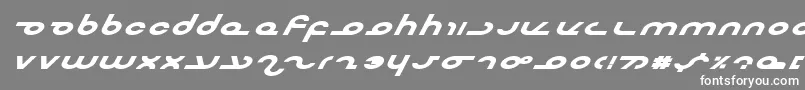 フォントMasterebi – 灰色の背景に白い文字