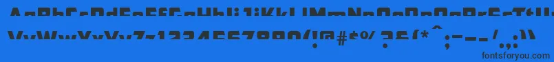 フォントCfb1AmericanPatriotSpangle2NormalItalic – 黒い文字の青い背景