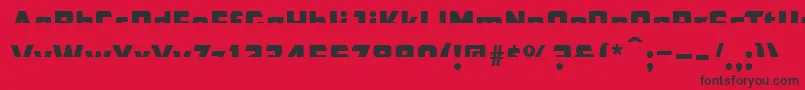 Cfb1AmericanPatriotSpangle2NormalItalic Font – Black Fonts on Red Background