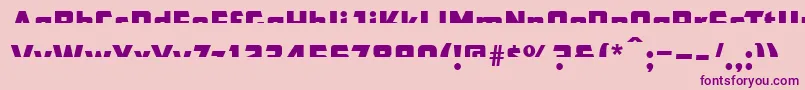 Cfb1AmericanPatriotSpangle2NormalItalic Font – Purple Fonts on Pink Background