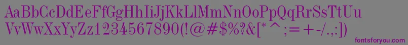Industrial736Bt Font – Purple Fonts on Gray Background