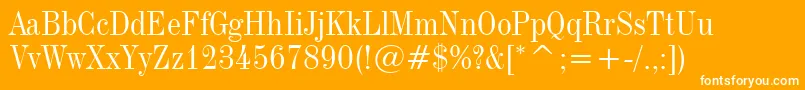 Industrial736Bt Font – White Fonts on Orange Background