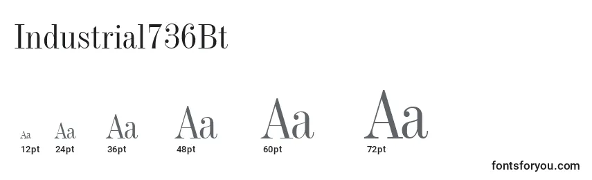 Industrial736Bt Font Sizes