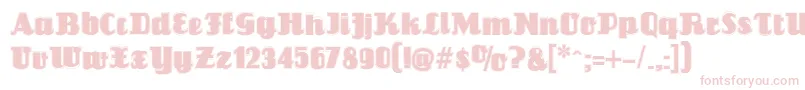 Louisiannecontour Font – Pink Fonts on White Background