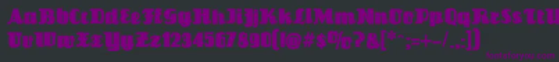 Louisiannecontour Font – Purple Fonts on Black Background