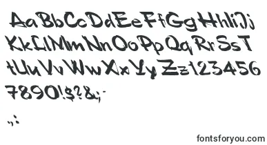  Polosemiscriptleftified font