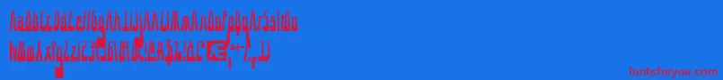 フォント1015SaturdayNight – 赤い文字の青い背景