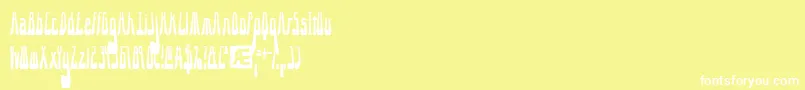 fuente 1015SaturdayNight – Fuentes Blancas Sobre Fondo Amarillo