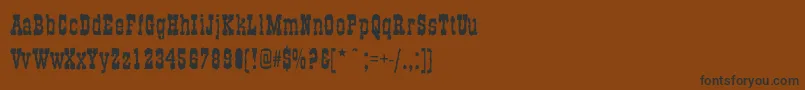 OldWestBold Font – Black Fonts on Brown Background