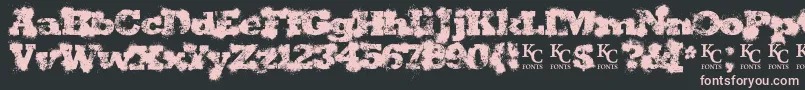 Shotgunweddingdemo Font – Pink Fonts on Black Background