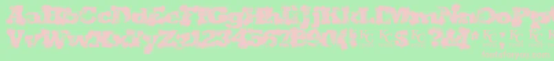 Shotgunweddingdemo Font – Pink Fonts on Green Background