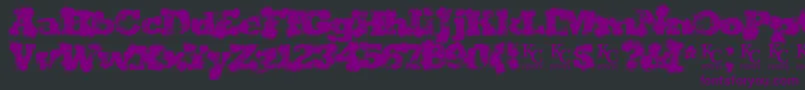 Shotgunweddingdemo Font – Purple Fonts on Black Background
