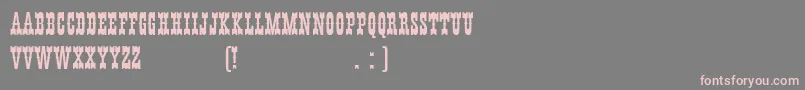 HffYoungWannaPlain Font – Pink Fonts on Gray Background