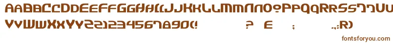 Шрифт JannisaryExtra – коричневые шрифты на белом фоне