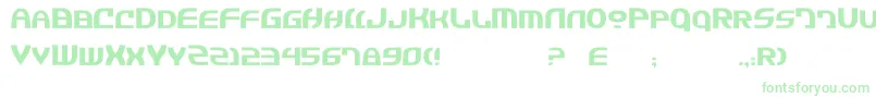 JannisaryExtra Font – Green Fonts on White Background