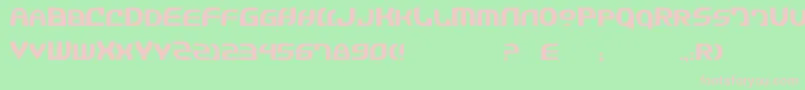 フォントJannisaryExtra – 緑の背景にピンクのフォント