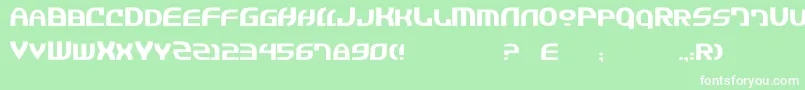 JannisaryExtra Font – White Fonts on Green Background