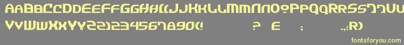 JannisaryExtra-fontti – keltaiset fontit harmaalla taustalla