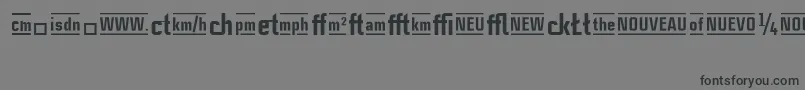 CasestudynooneLtHeavyAlternate Font – Black Fonts on Gray Background