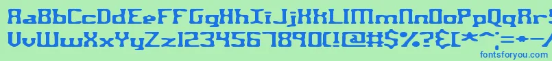 Aspartam Font – Blue Fonts on Green Background