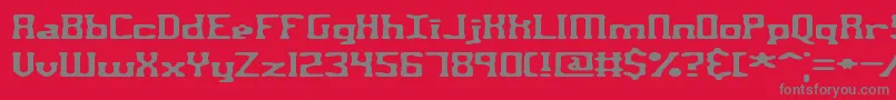 Aspartam Font – Gray Fonts on Red Background