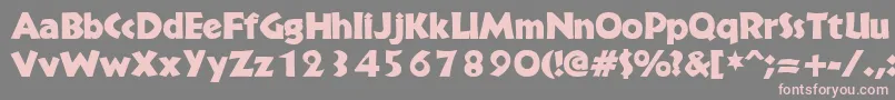 Brideofthemonster Font – Pink Fonts on Gray Background