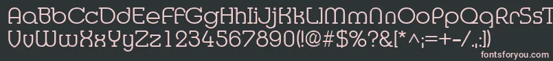 MediaRegular Font – Pink Fonts on Black Background