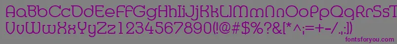 Шрифт MediaRegular – фиолетовые шрифты на сером фоне