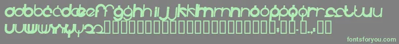 Fidelle Font – Green Fonts on Gray Background