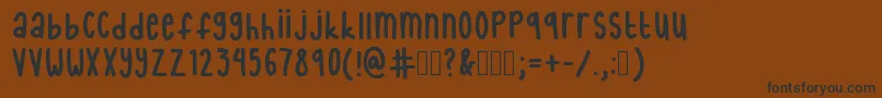 InternetFriends Font – Black Fonts on Brown Background
