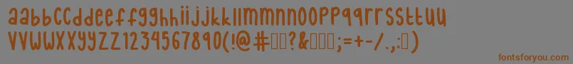 InternetFriends Font – Brown Fonts on Gray Background