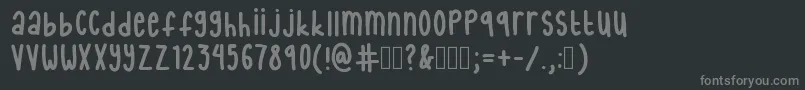 InternetFriends Font – Gray Fonts on Black Background