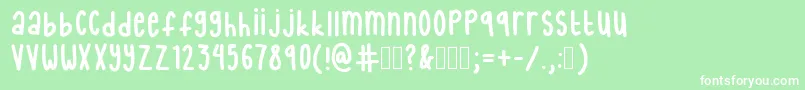 InternetFriends Font – White Fonts on Green Background