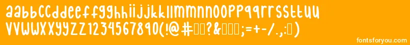InternetFriends Font – White Fonts on Orange Background