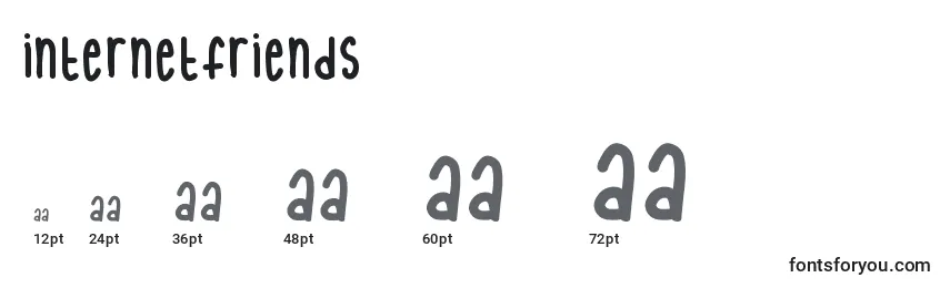 InternetFriends Font Sizes