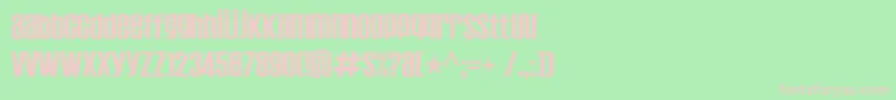 Establo Font – Pink Fonts on Green Background