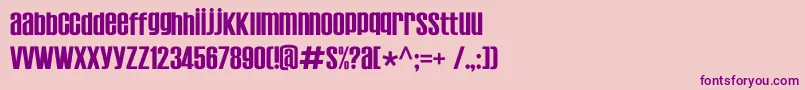 Establo Font – Purple Fonts on Pink Background